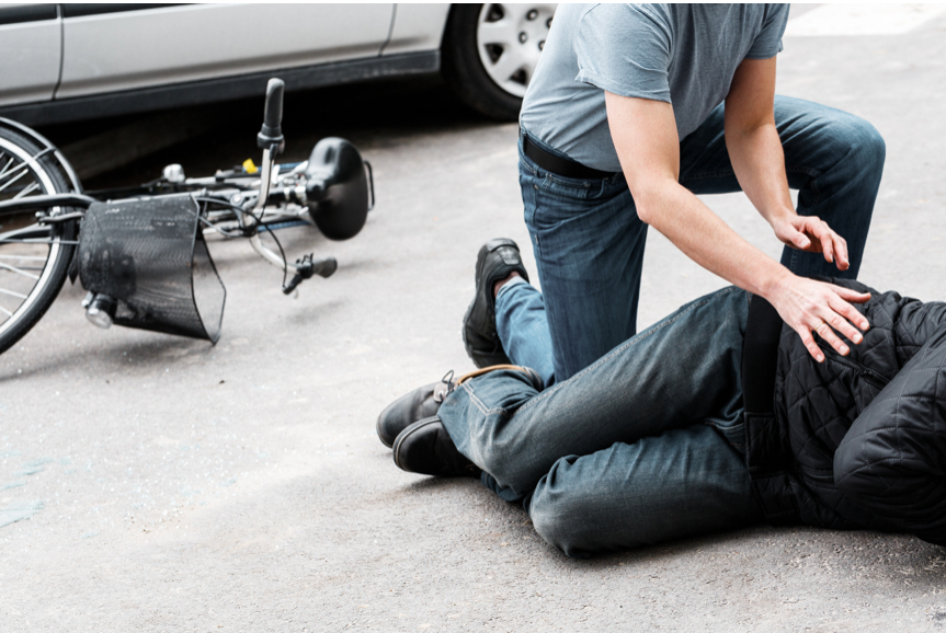 Bike and Car accident